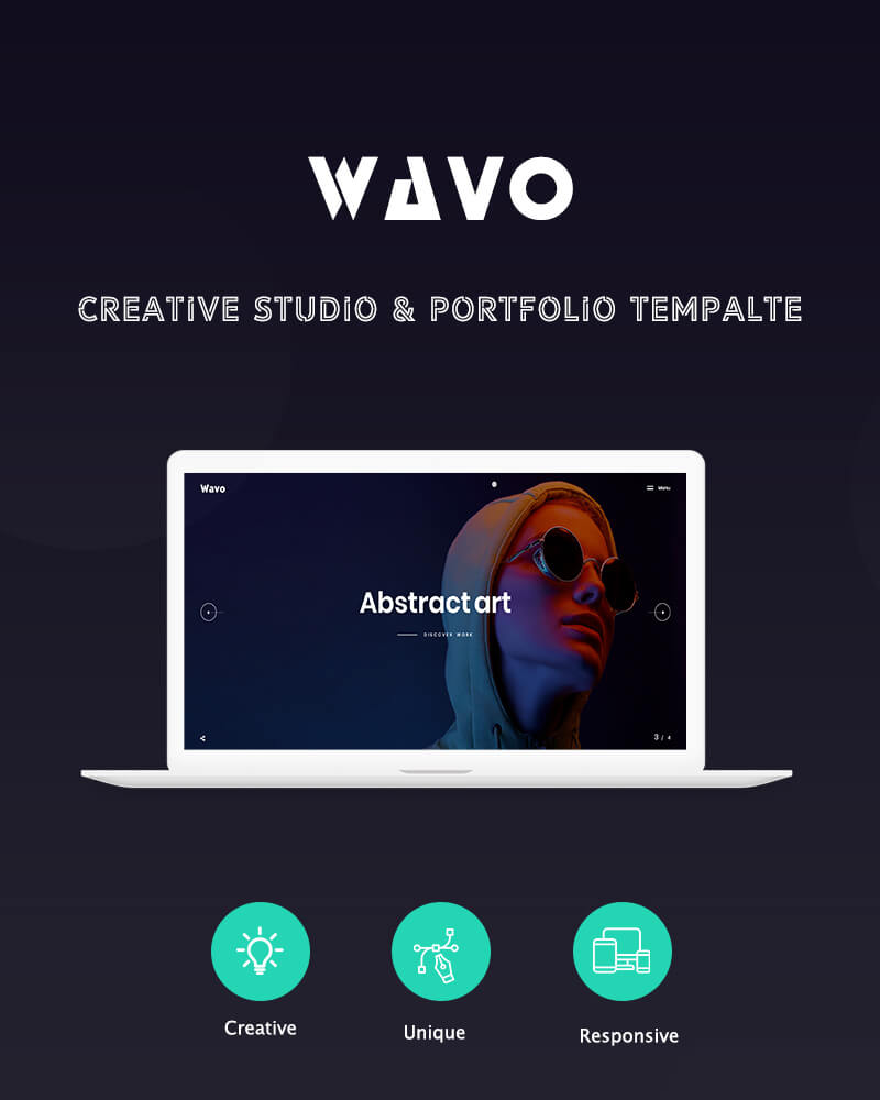 Wavo - Creative Portfolio & Agency Drupal 9 Theme - 1